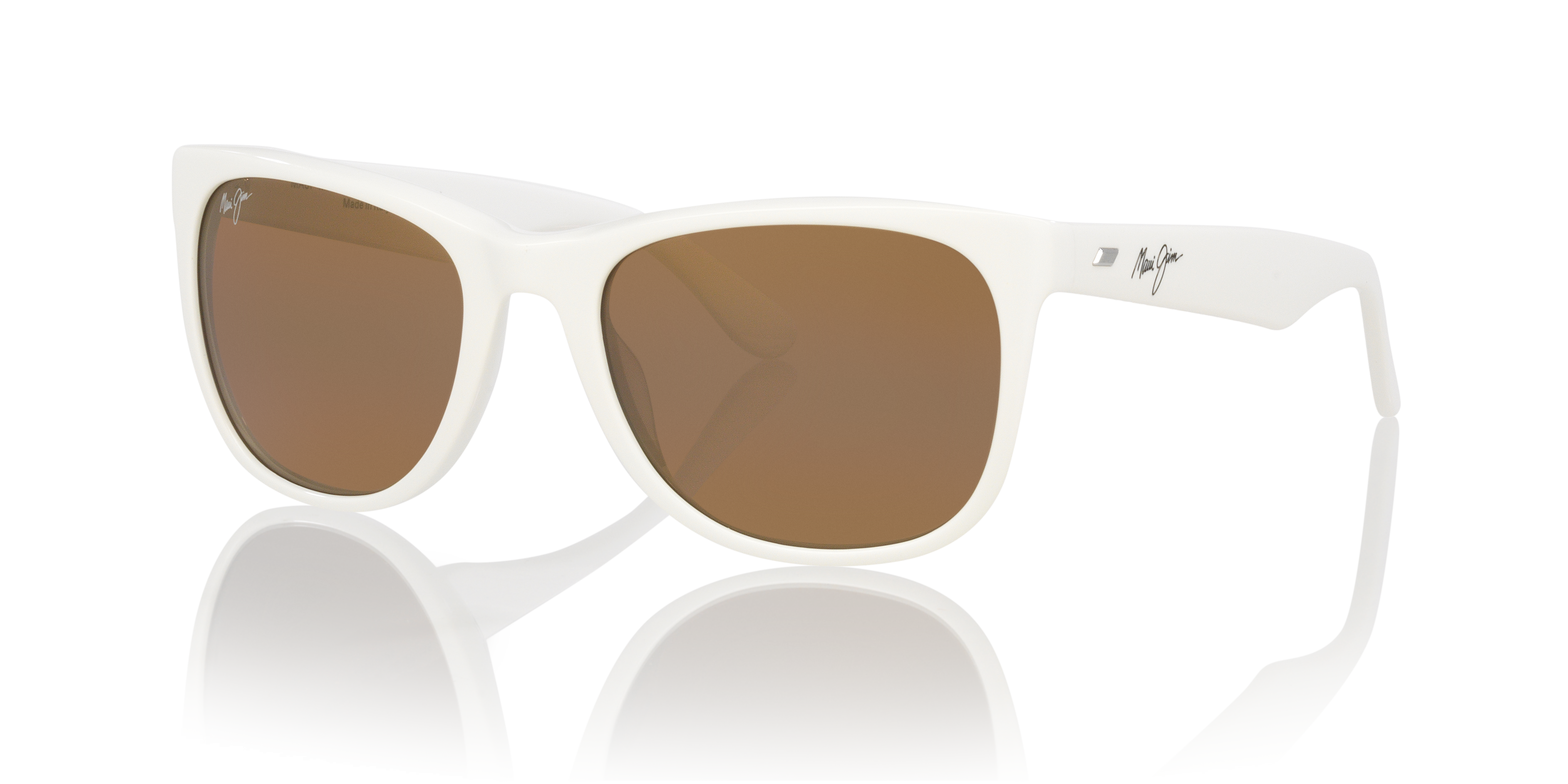 Maui Jim Kikonia Xl L (55 - 22) with Copper lenses and White frame