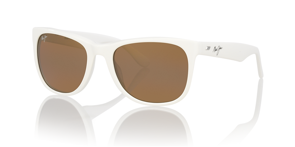 Maui Jim Kikonia Xl L (55 - 22) with Copper lenses and White frame