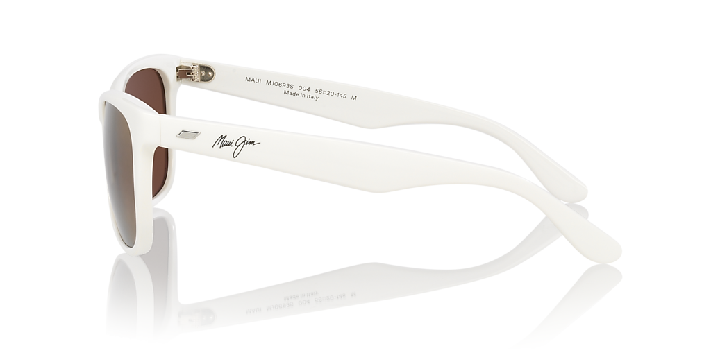 Maui Jim Kikonia Xl L (55 - 22) with Copper lenses and White frame