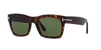 TOM FORD Nico-02 Tortoise - Men Luxury Sunglasses, Green Lens