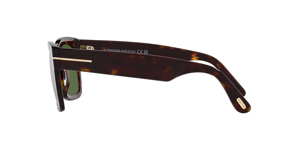 TOM FORD Nico-02 Tortoise - Men Luxury Sunglasses, Green Lens