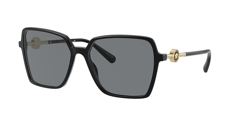Versace VE4396 XL (58 - 16) with Grey lenses and Black frame