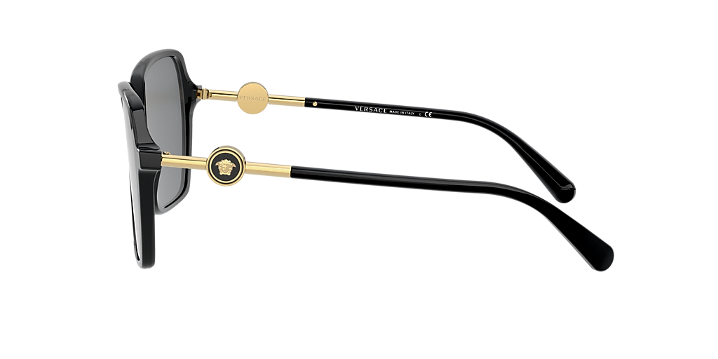 Versace VE4396 XL (58 - 16) with Grey lenses and Black frame