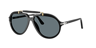 Persol SOUTHブラックサングラス 50/19 142 Persol PO1935S L (57 - 19) with Black lenses and Brown frame