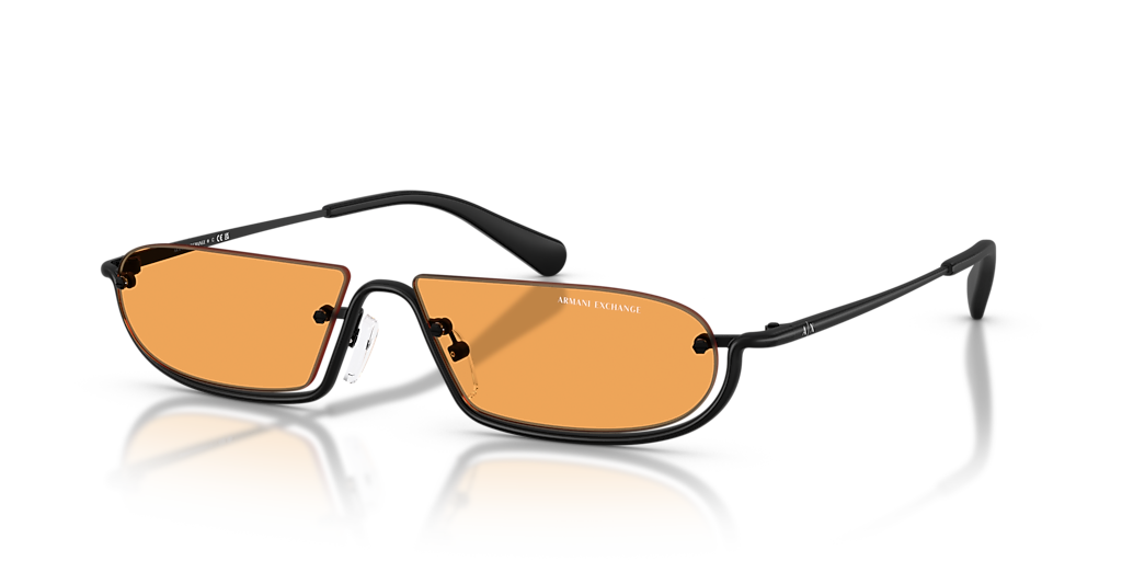 Armani Exchange AX2058S XL (58 - 14) with Orange lenses and Black