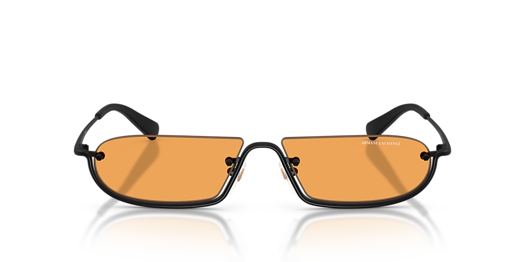 ARMANI EXCHANGE AX2058S Matte Black - Men Sunglasses, Orange Lens