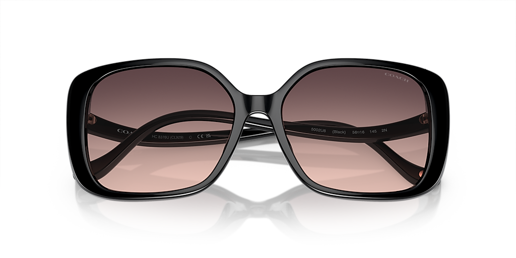 Coach HC8376U CL929 M (56 - 16) with Grey lenses and Black