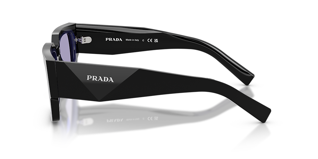 Prada PR B17S L (54 - 20) with Violet lenses and Black frame