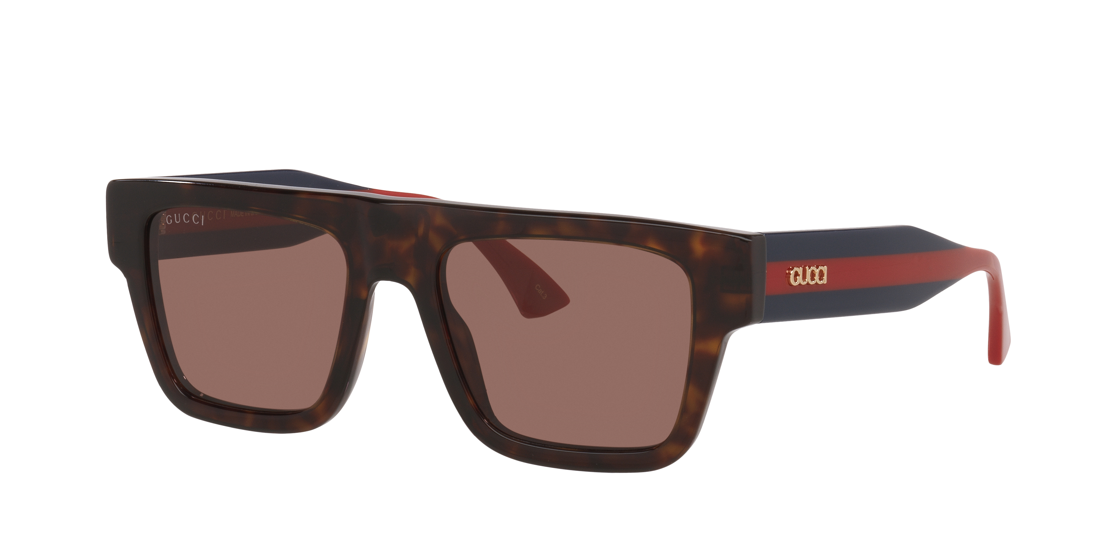 Gucci Man Sunglass GG1868S -  Frame color: Tortoise, Lens color: Brown