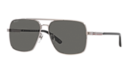GUCCI GG1289S Silver - Men Luxury Sunglasses, Grey Lens