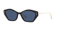 DIOR MissDior S1U XL (56 - 16) with Blue lenses and Black  display picture 3
