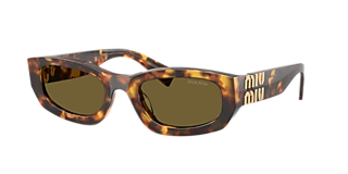 Miu Miu MU 11WS XL (54 - 21) with Brown lenses and Tortoise frame