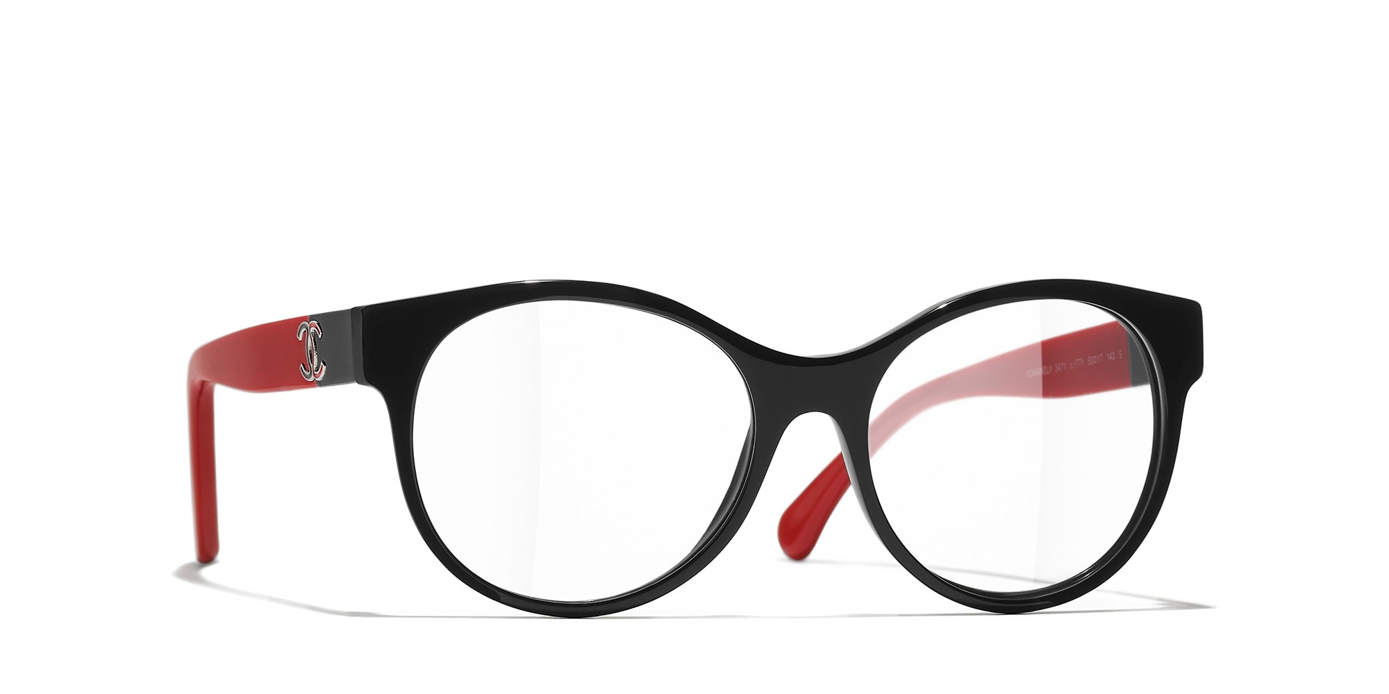 Chanel Woman Sunglass Pantos Eyeglasses CH3471 -  Frame color: Black, Lens color: Demo Lens