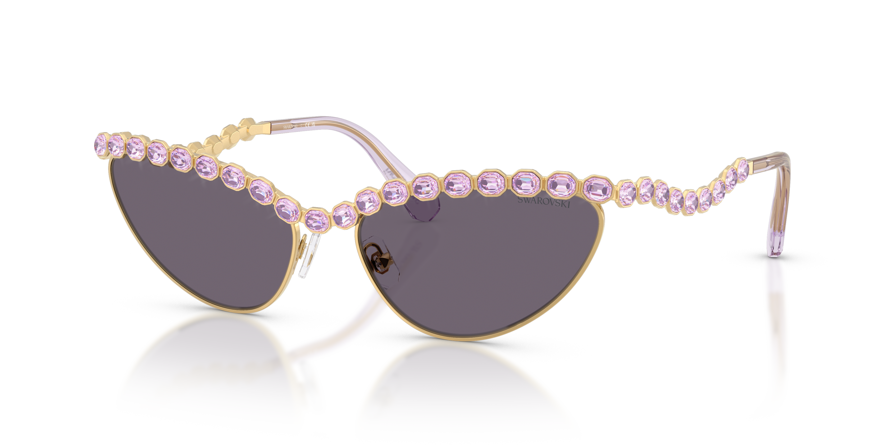 スワロフスキー　プテラノドン Swarovski SK7030 XL (59 - 17) with Violet lenses and Gold