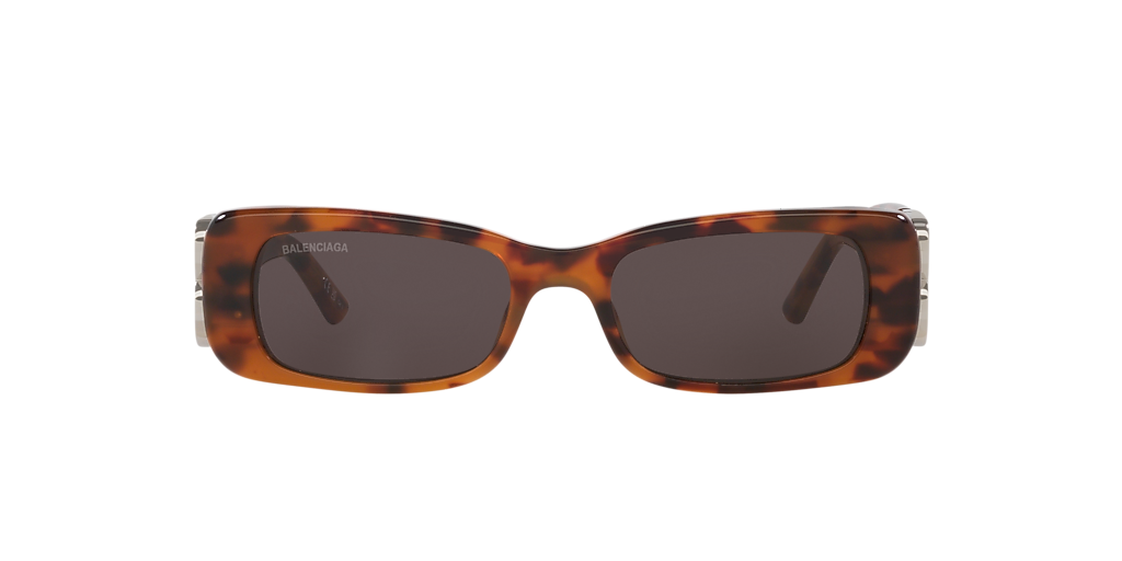 サングラス BALENCIAGA SS25 Woman SUNGLASSES (BB0096S 002 BROWN) Balenciaga BB0096S XS (51 - 18) with Grey lenses and