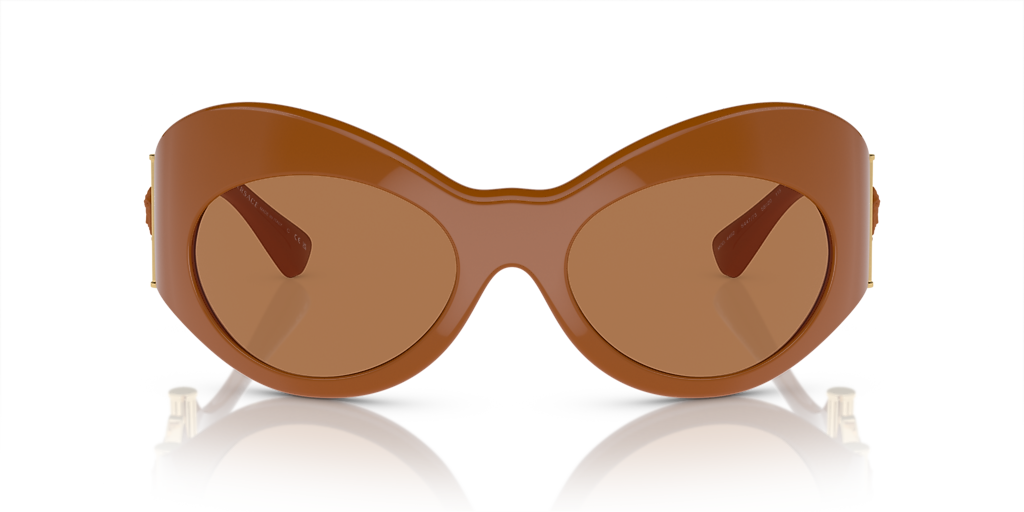 Versace Women\'s Bronze and Beige Sunglasses! Versace Womens Shield Sunglasses VE 2240 100263, Bronze  main image 2