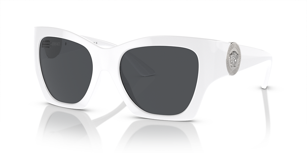 Versace VE4452 L (54 - 19) with Grey lenses and White frame