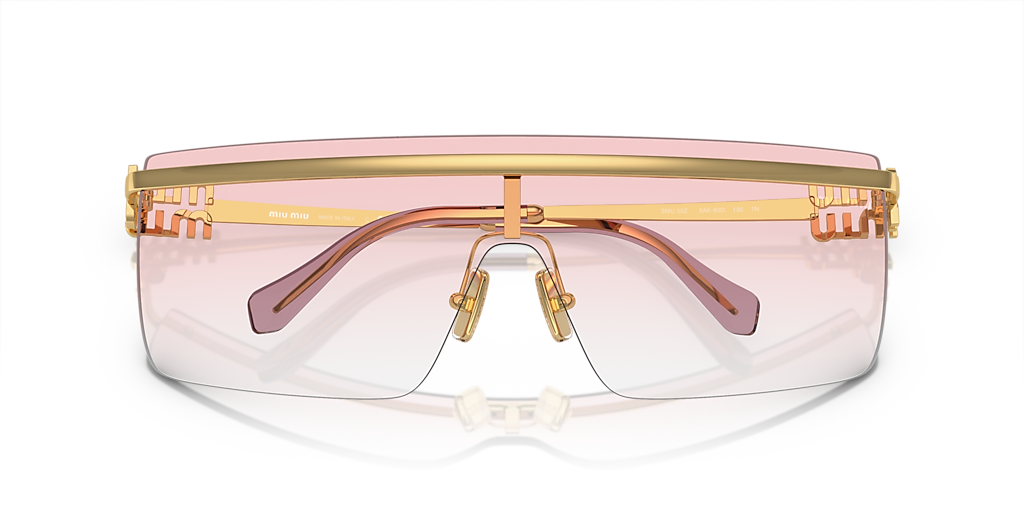M♡ Miu Miu MU 50ZS XXL (0 - 142) with Pink lenses and Gold