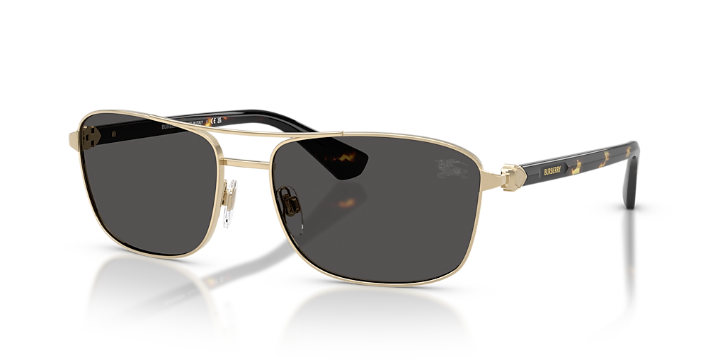 Burberry BE3163 XXL (60 - 17) with Grey lenses and Gold frame