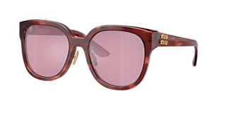 Miu Miu MU 56ZS L (56 - 17) with Brown lenses and Gold frame