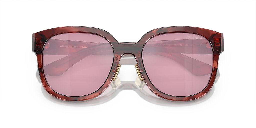 MIUMIU|サングラス MU 01ZS 正規品 人気モデル 大人おしゃれ Miu Miu MU 01ZS L (55 - 20) with Red lenses and Red frame