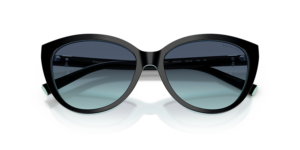 Tiffany & Co. TF4251 M (56 - 16) with Blue lenses and Black frame