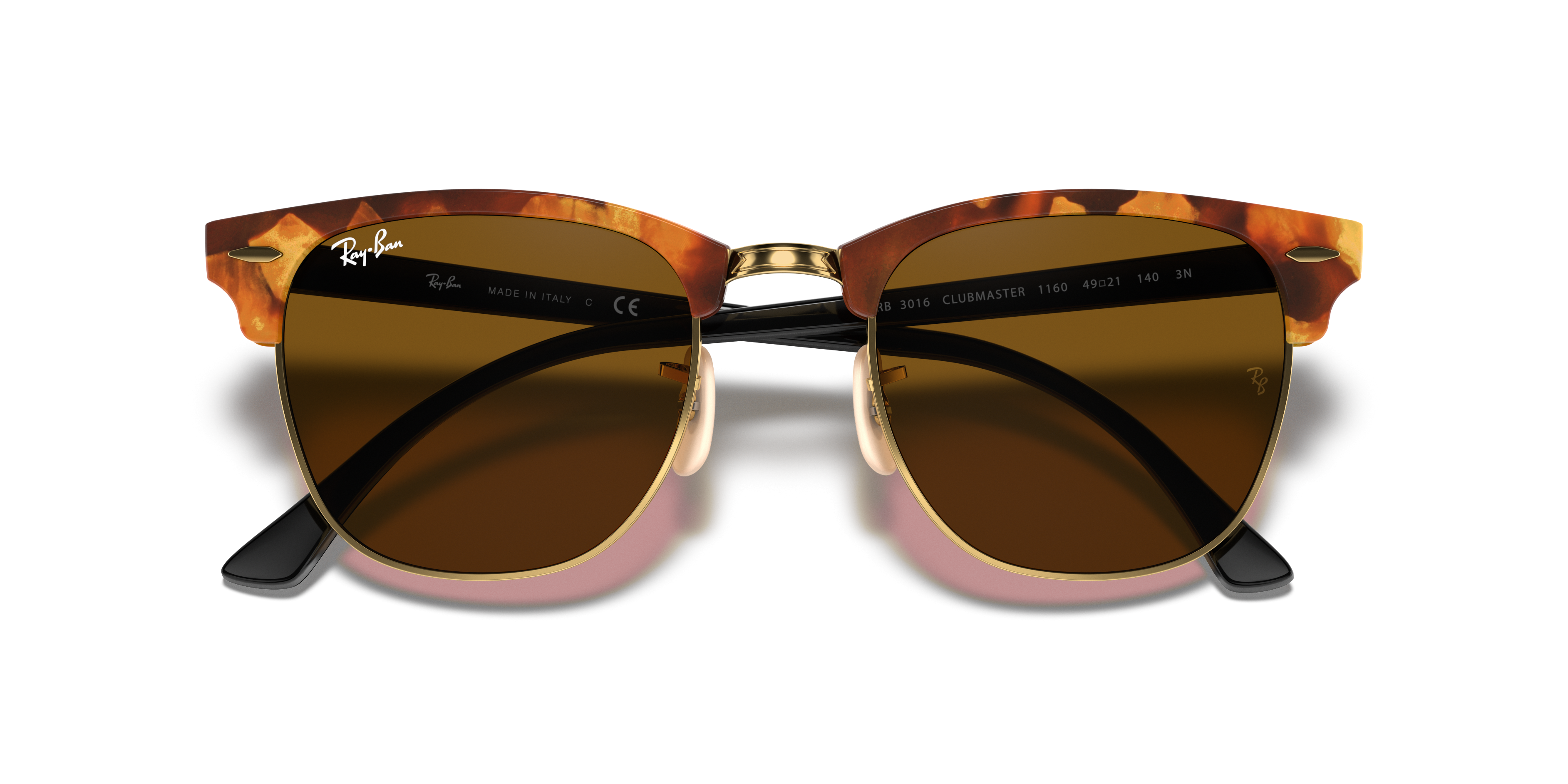 RB3016 Clubmaster Fleck