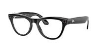 RW4010 Ray-Ban Meta Skyler Chalky Gray - Unisex Sunglasses, Clear/Sapphire Lens