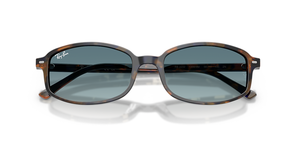 RAY-BAN RB2232 Sam Havana Brown Grey - Unisex Sunglasses, Brown Polarized Lens