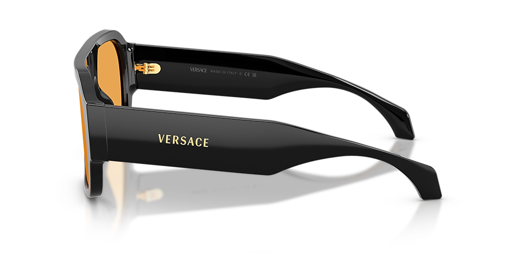 Versace VE4508U L (56 - 18) with Orange lenses and Black frame