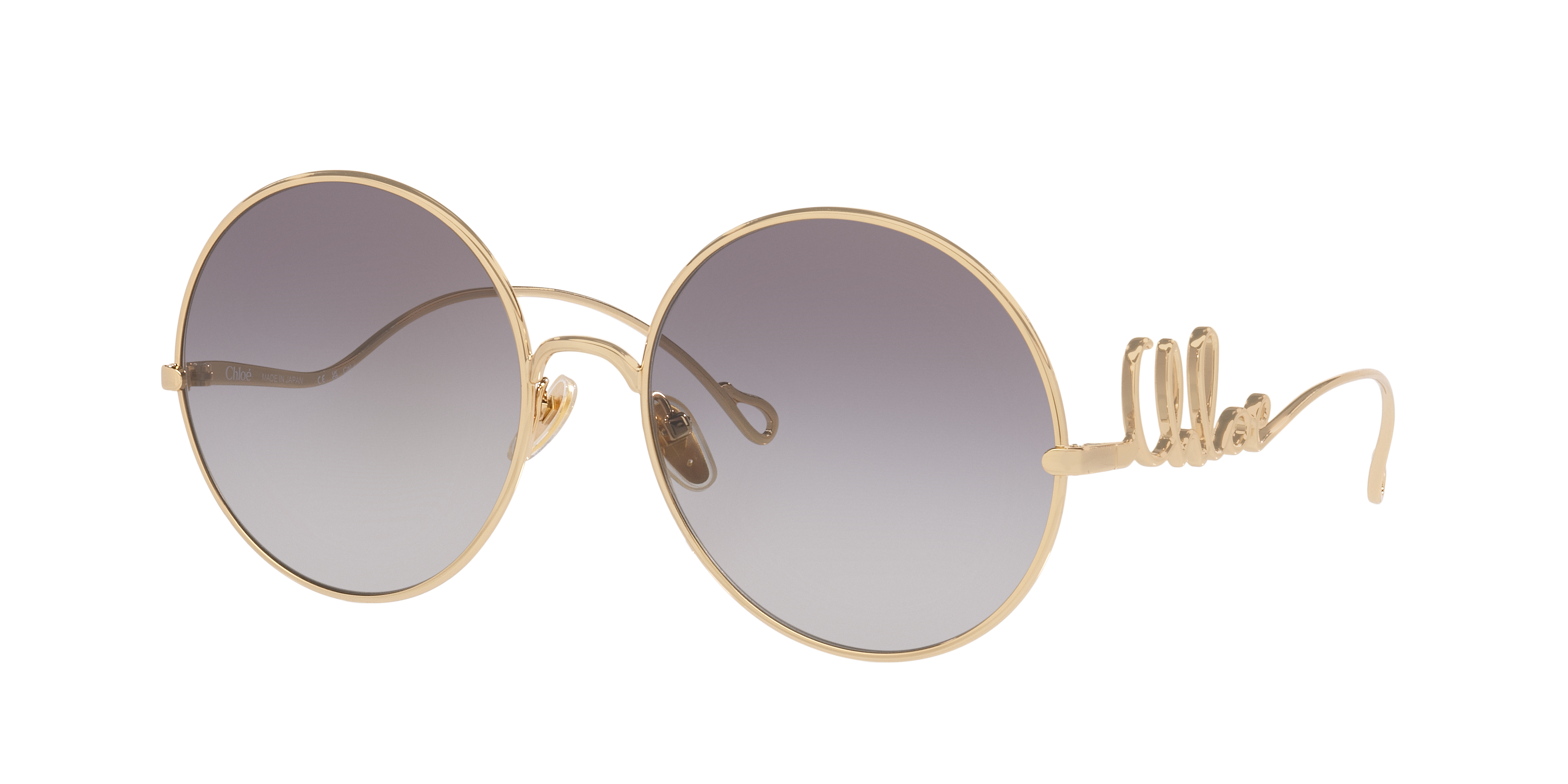 Chloé Woman Sunglass CH0329S -  Frame color: Gold, Lens color: Grey Gradient