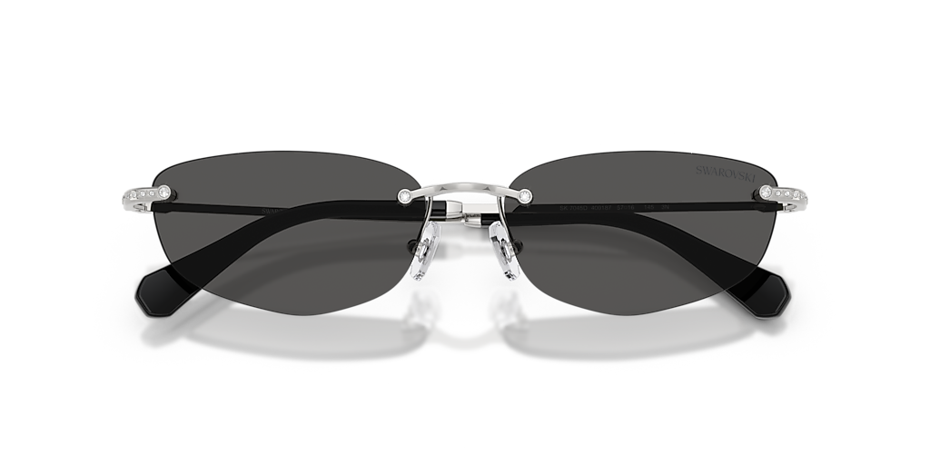 Swarovski SK7045D XL (57 - 16) with Grey lenses and Silver frame
