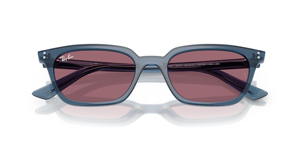 Ray-Ban RB4456F Zaya Bio-Based M (52 - 19) with Violet lenses and