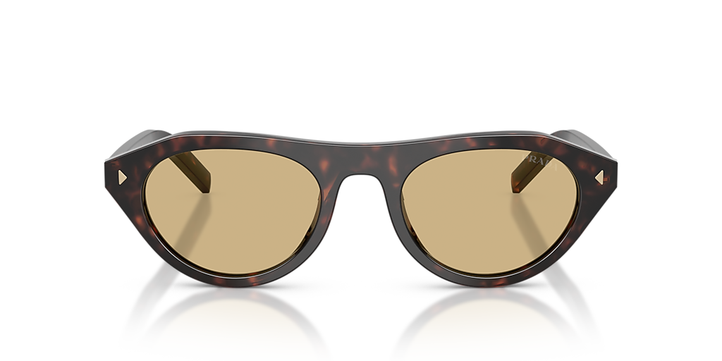 PRADA PR B15SF Root Tortoise - Women Luxury Sunglasses, Light Brown Lens