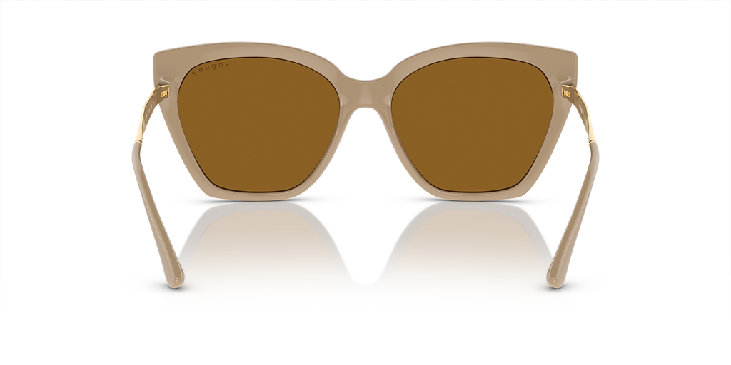 VOGUE EYEWEAR VO5521S Top Brown/Nude - Women Sunglasses, Dark Brown Polar Lens