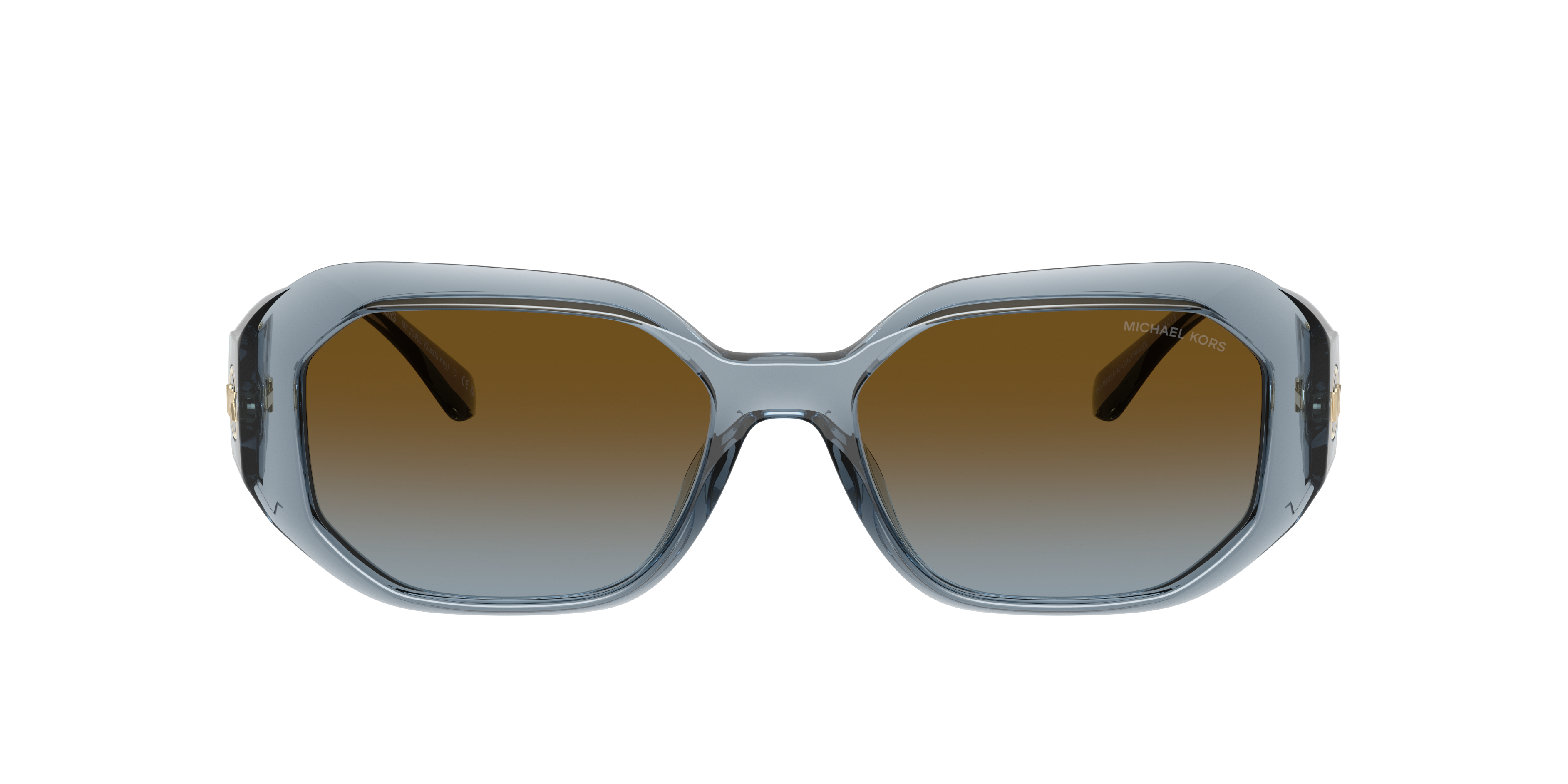 Michael Kors Womens Mk2240u Siesta Key Irregular-frame Acetate Sunglasses Blue