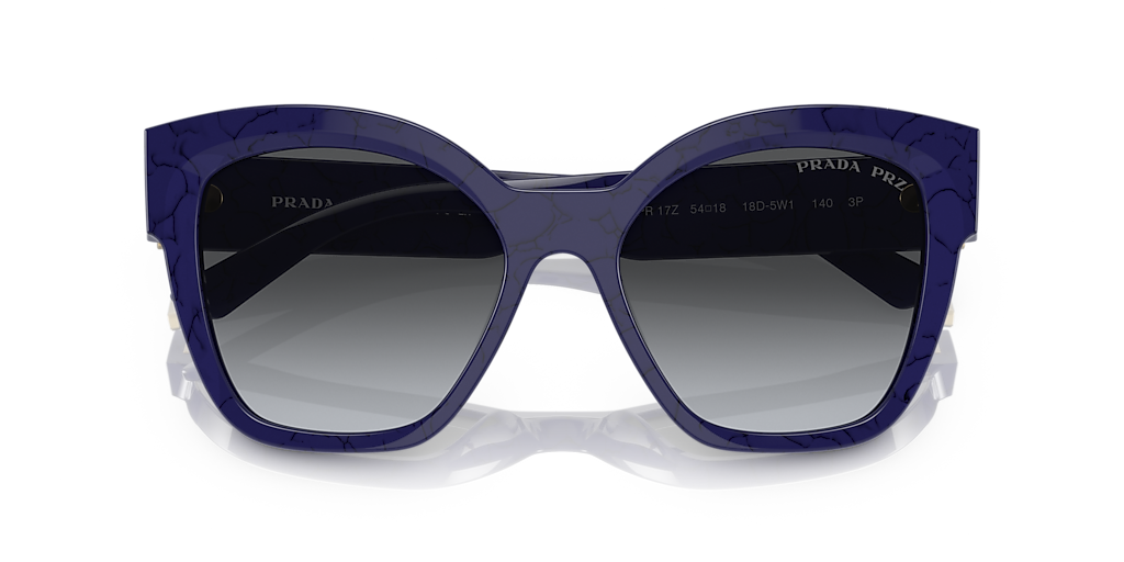 Prada PR 17ZS M (54 - 18) with Grey lenses and Blue frame