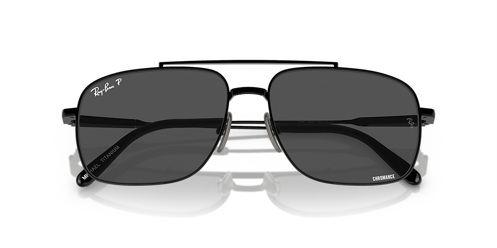 Ray-Ban RB8096 Michael Titanium XL (59 - 15) with Grey lenses and