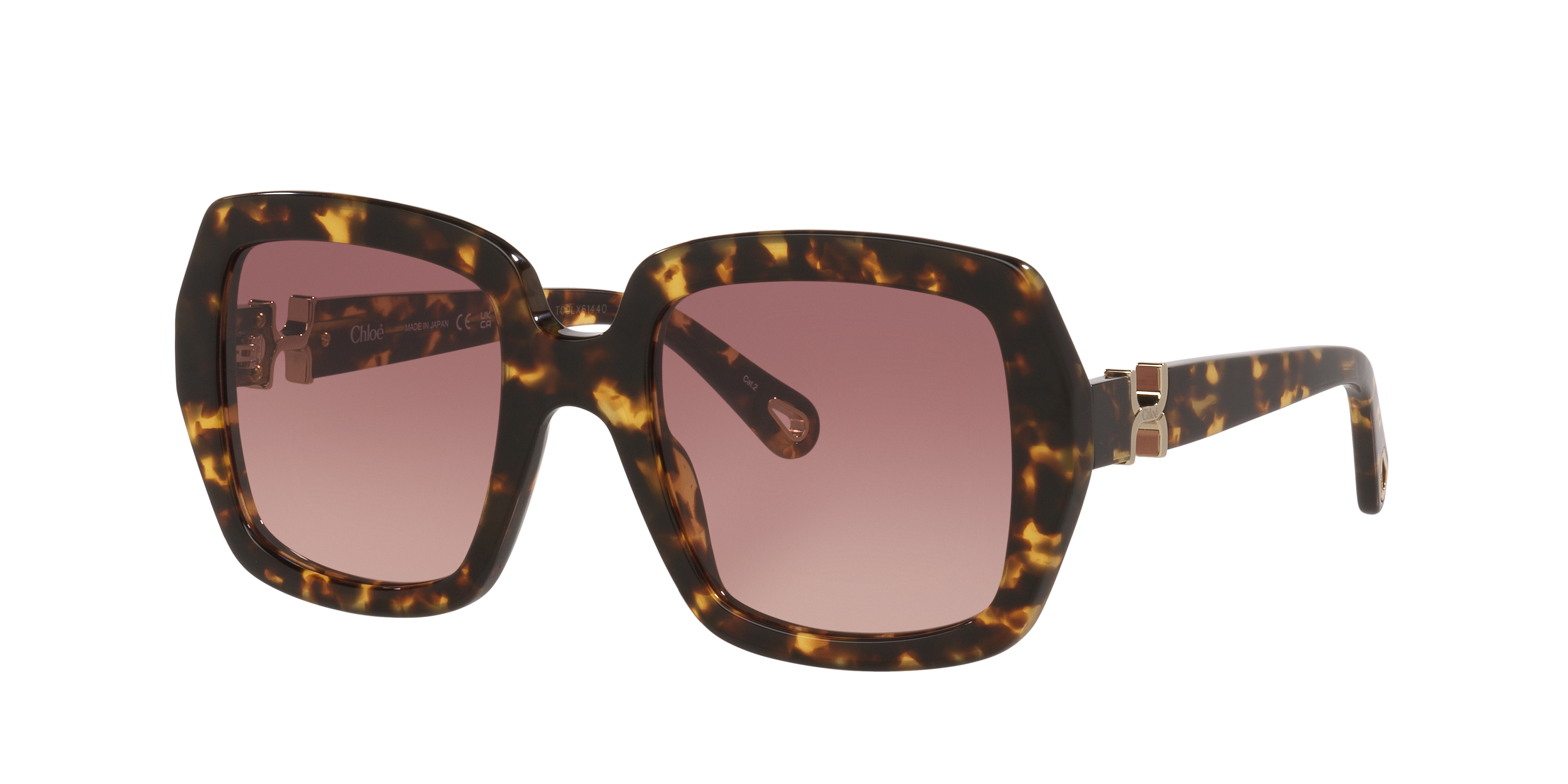 Chloé Woman Sunglass CH0301S -  Frame color: Tortoise, Lens color: Red Gradient