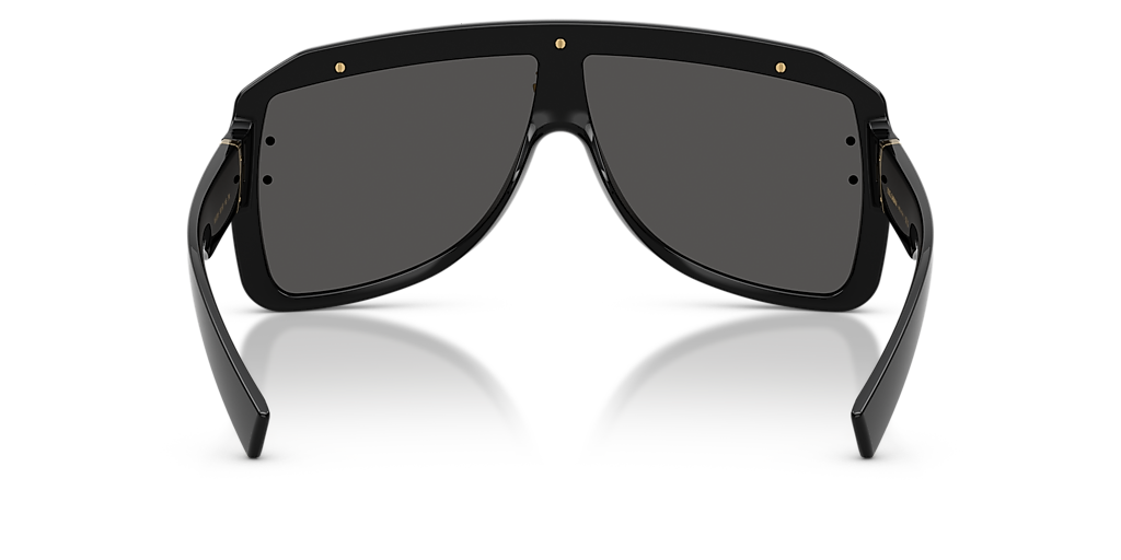 NEW Dolce & Gabbana DG6205 Black Logo Visor Sunglasses $425 Dolce&Gabbana DG6205 XXL (0 - 137) with Grey lenses and  main image 2