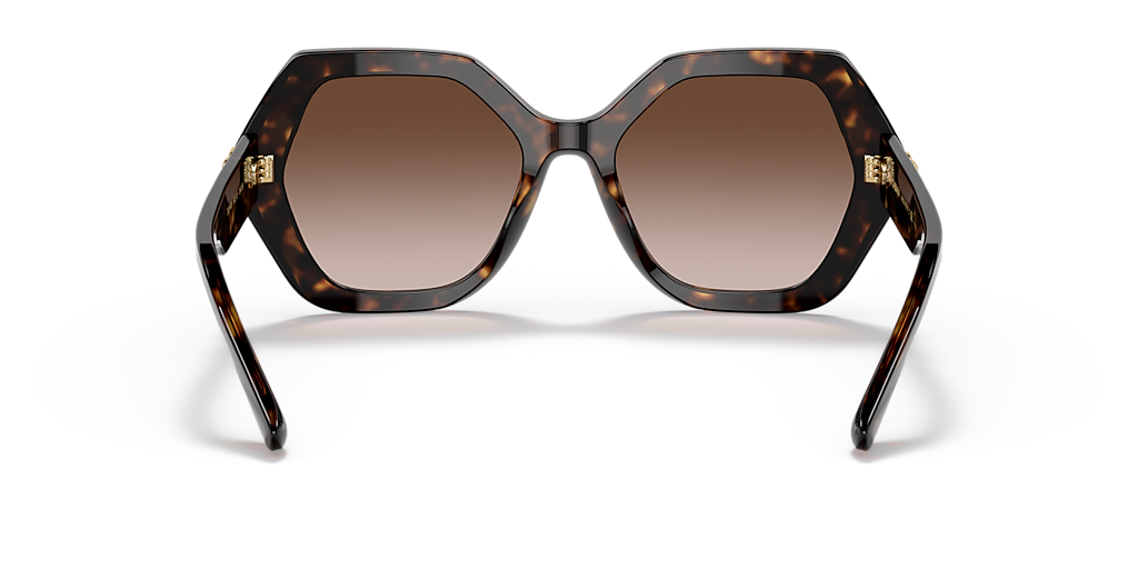 DOLCE&GABBANA DG4406 Havana - Women Luxury Sunglasses, Gradient Brown Lens