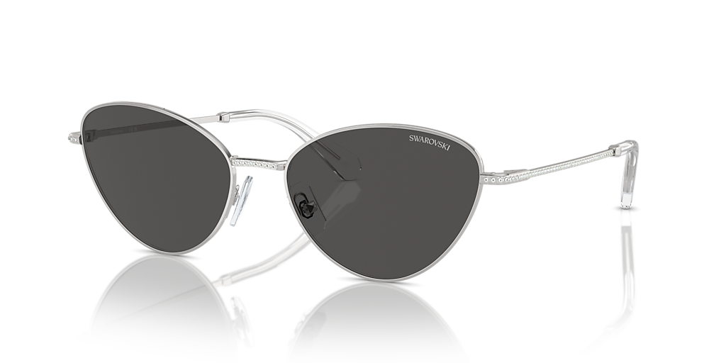 【送料,関税込】SWAROVSKI サングラス SK7014 Swarovski SK7014 XXL (58 - 18) with Grey lenses and Silver
