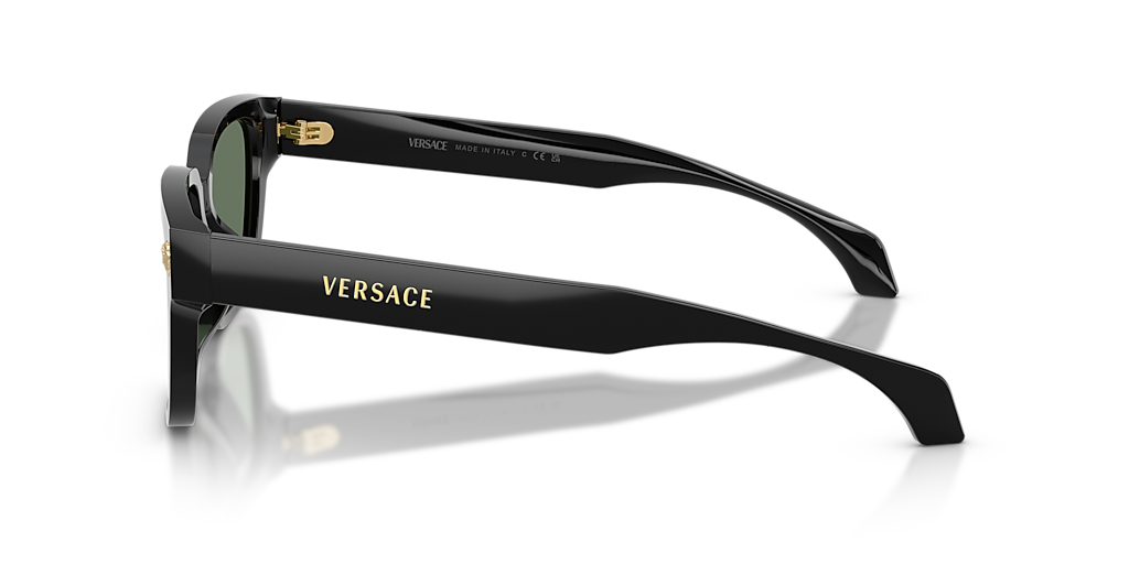 Versace VE4513D L (56 - 17) with Green lenses and Black frame
