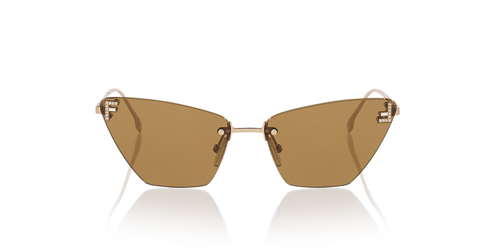 Fendi Fendi First Crystal FE4160US S (57 - 14) with Brown  display picture 2