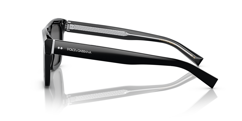 DOLCE&GABBANA DG4420 Black - Men Luxury Sunglasses, Dark Grey Lens