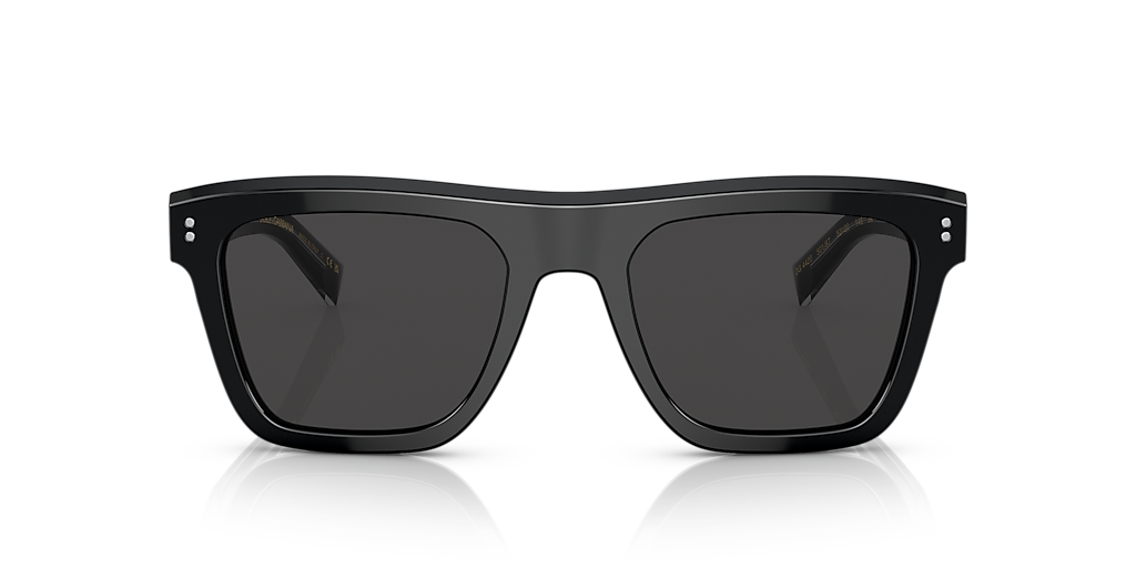 DOLCE&GABBANA DG4420 Black - Men Luxury Sunglasses, Dark Grey Lens