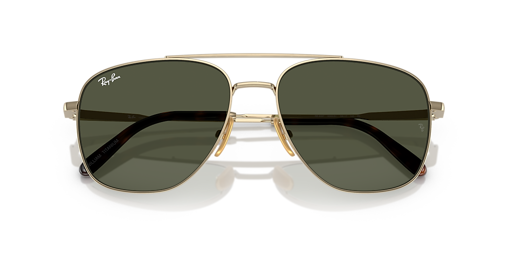 Ray-Ban RB8097 William Titanium XL (59 - 17) with Green lenses and