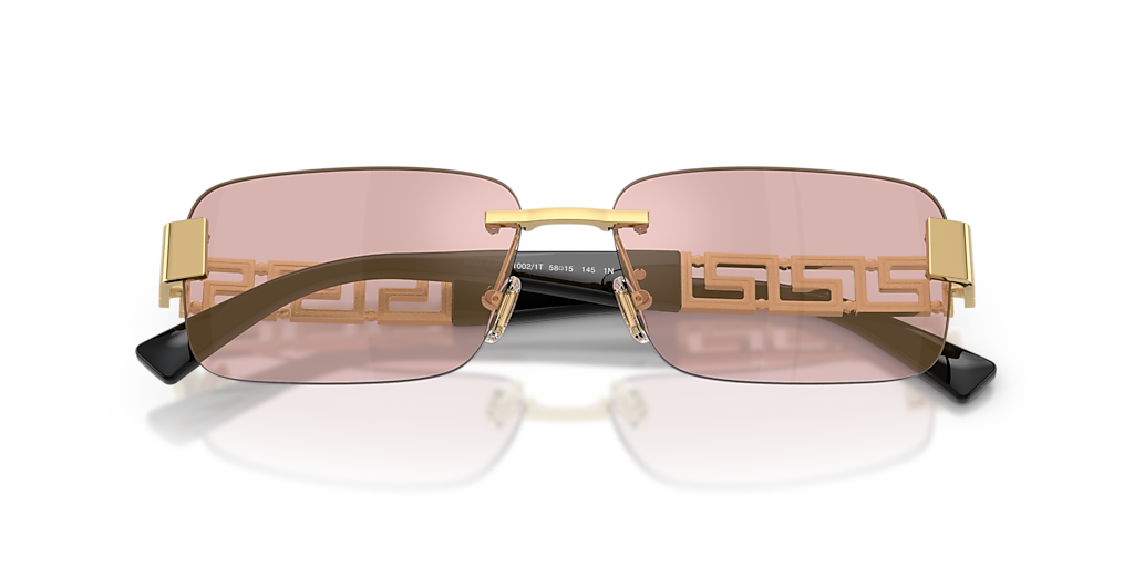 VERSACE(ヴェルサーチ) サングラス - MOD.2026 ピンク×ライトブラウン プラスチック×金属素材 VERSACE(ヴェルサーチ) サングラス - MOD.2026 ピンク×ライトブラウン