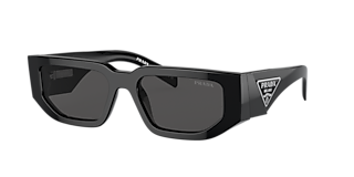 Prada PR 14ZSF M (52 - 17) with Grey lenses and Black frame