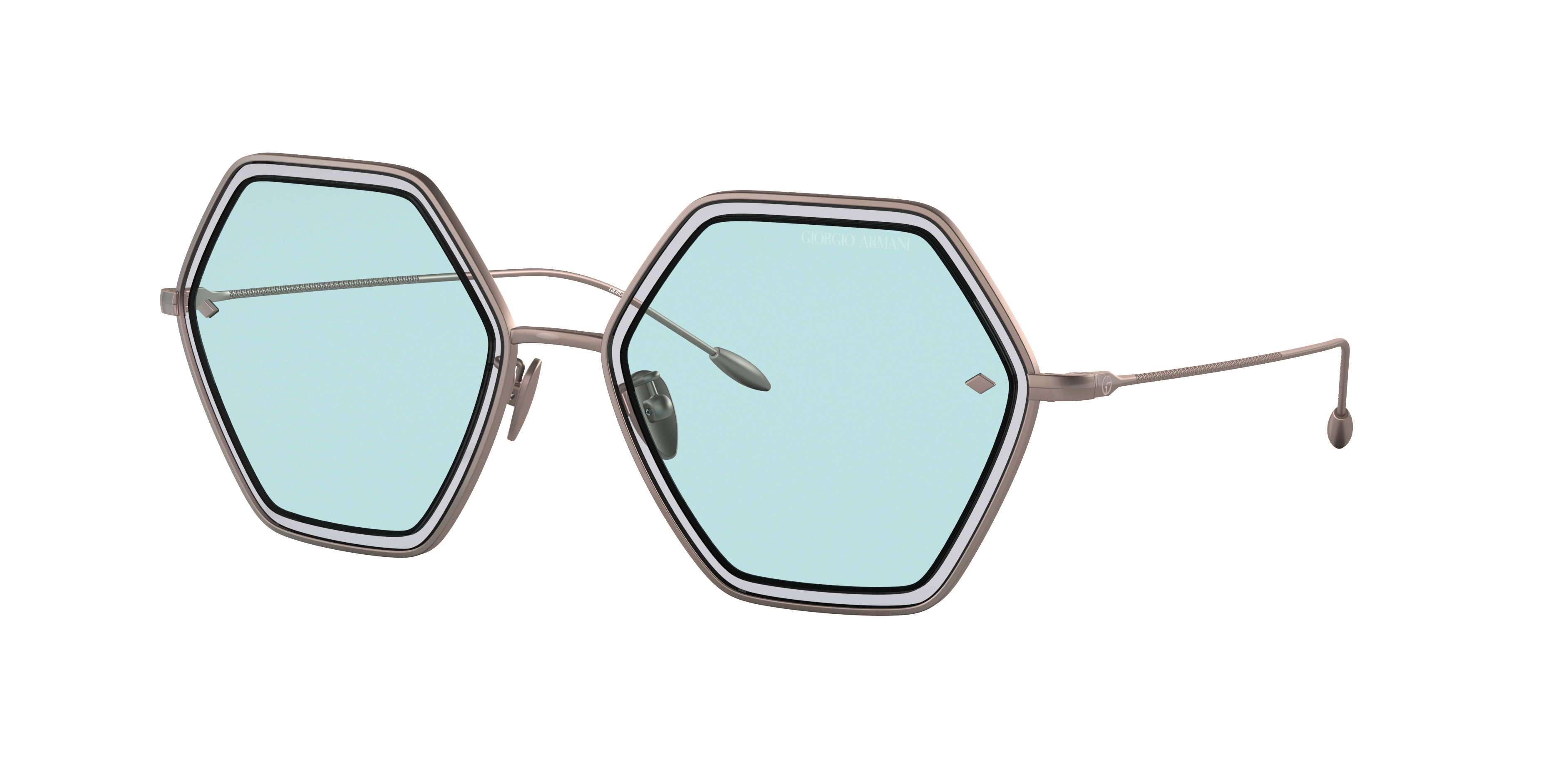 Giorgio Armani Woman Sunglass AR6130 -  Frame color: Bronze, Lens color: Light Azure
